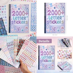 Colorful Craft Letter Stickers - 2000+ PCS