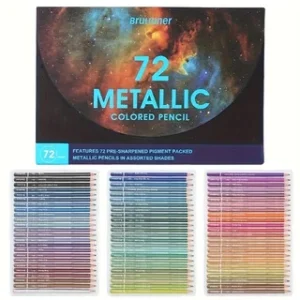 Brutfuner Metallic Colored Pencil Set